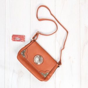 Rust messenger bag/clutch